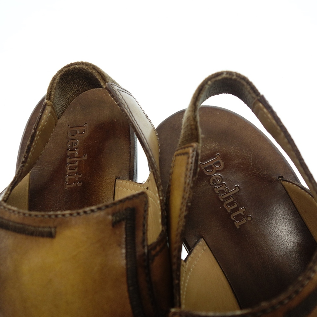 Berluti(ベルルッティ)のベルルッティ サンダル パティーヌ レザー メンズ 7.5【AFC52】 メンズの靴/シューズ(サンダル)の商品写真