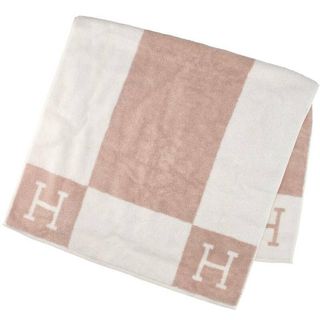 エルメス(Hermes)のエルメス  SERVIETTE DE TOILETTE AVALON アヴァロン ローズ/リラ コットンタオル メンズ(タオル/バス用品)