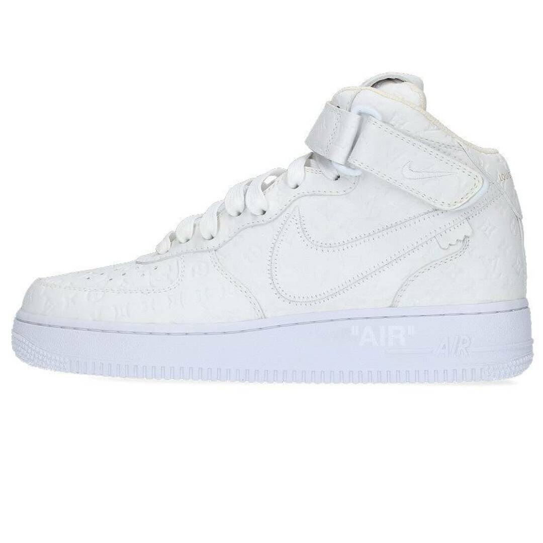 メンズルイヴィトン ×ナイキ NIKE  AIR FORCE 1 MID モノグラムレザーミッドカットスニーカー メンズ 7.5