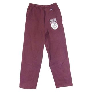 チャンピオン(Champion)のChampion チャンピオン パンツ 90s カレッジロゴ コットン ポリエステル スウェット パンツ エンジ系 S【中古】(その他)