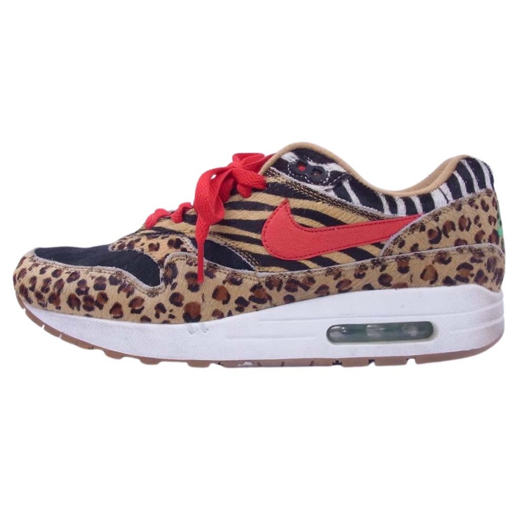 NIKE ナイキ スニーカー AQ0928-700 × ATMOS アトモス AIR MAX 1 DLX エア マックス ハラコ レオパード スニーカー マルチカラー系 27.5cm