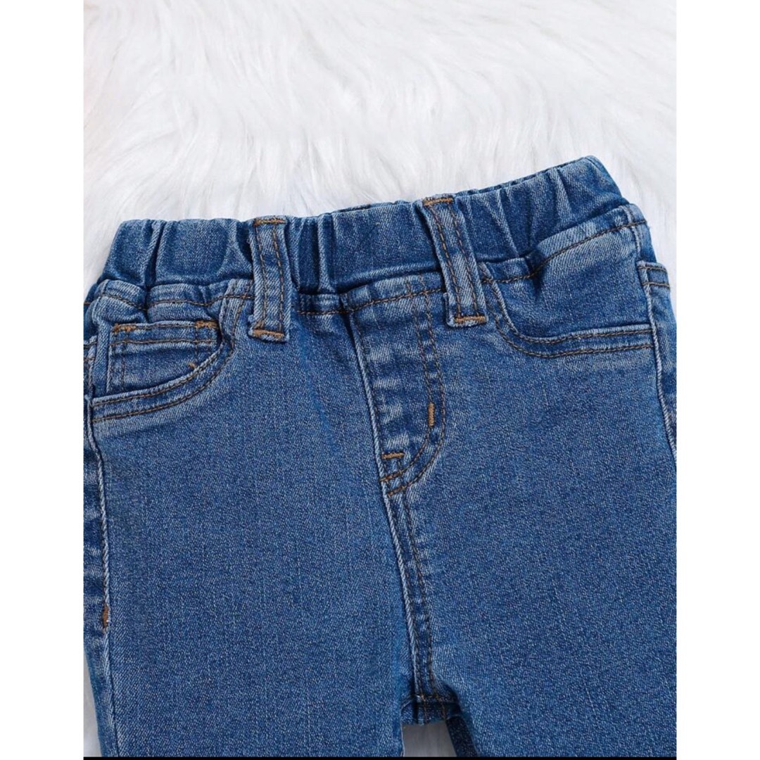H&M(エイチアンドエム)のSHEIN ワイドデニムパンツ baby キッズ/ベビー/マタニティのベビー服(~85cm)(パンツ)の商品写真