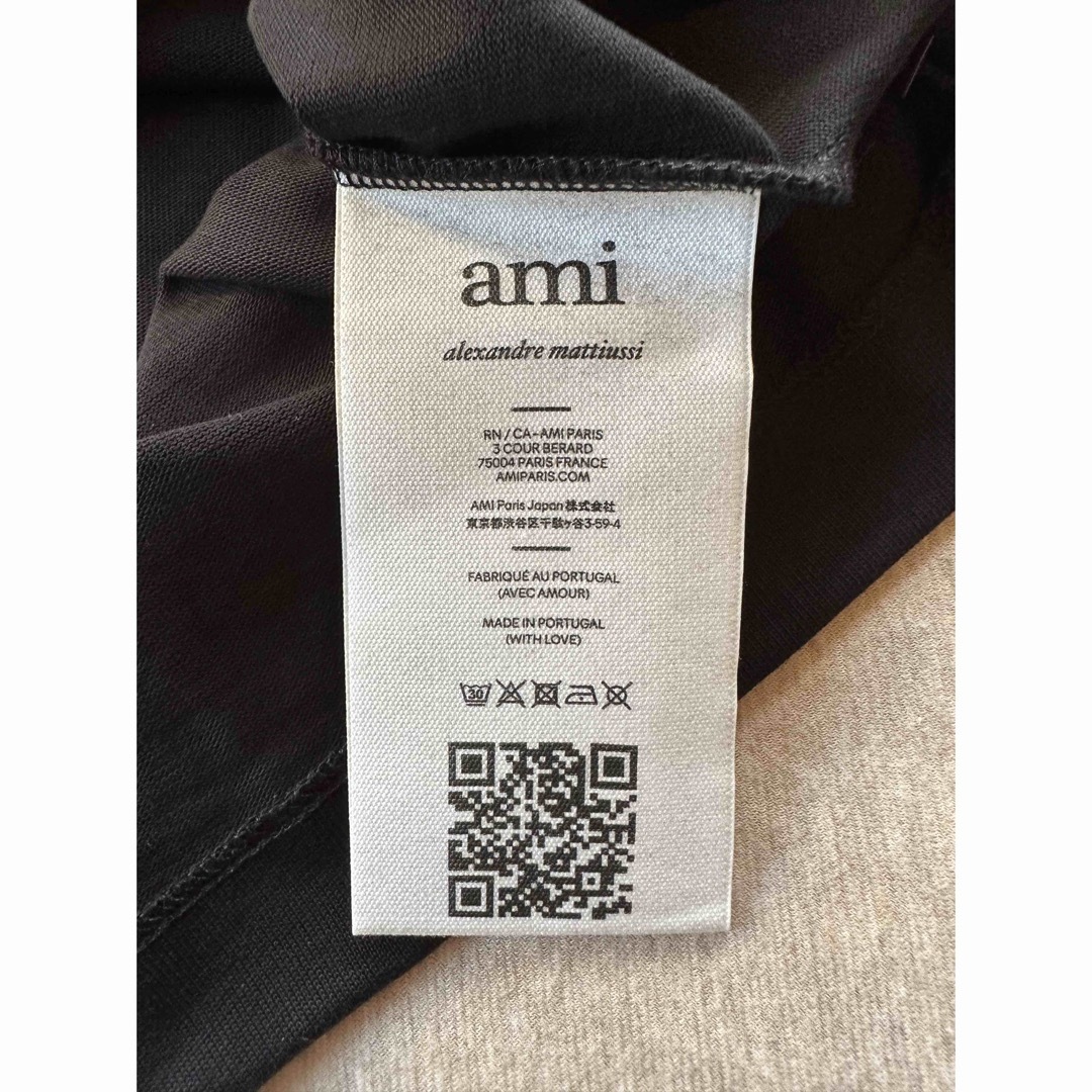 黒XL新品 AMI Paris アミ グラフィック コットン ニット セーター 7