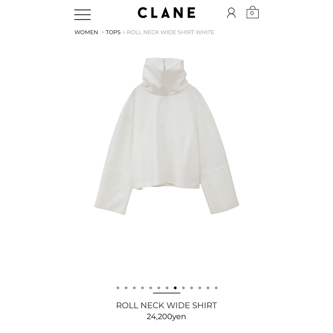 CLANE ROLL NECK WIDE SHIRT