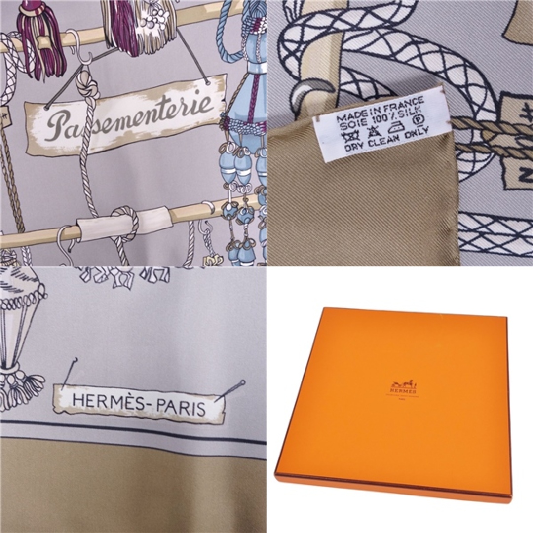 美品 エルメス HERMES スカーフ カレ90 Pasementerie 紐飾り タッセル柄 シルク100% レディース フランス製 マルチカラー 美品 エルメス HERMES スカーフ カレ90 Pasementerie 紐飾り タッセル柄 シルク100% レディース フランス製 マルチカラー