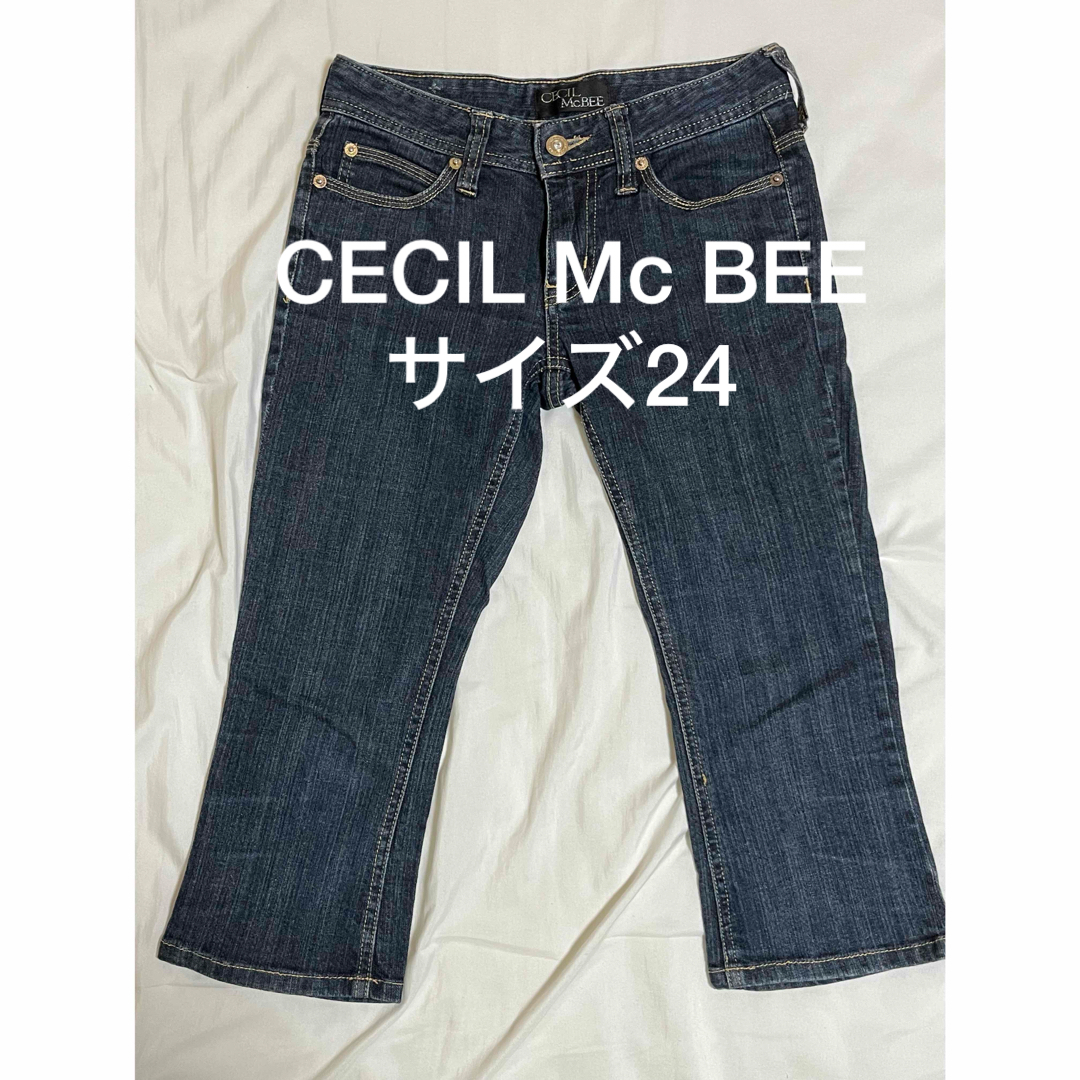 CECIL McBEE(セシルマクビー)のセシルマクビー CECIL Mc BEE デニム ジーンズ 7分丈 レディースのパンツ(デニム/ジーンズ)の商品写真