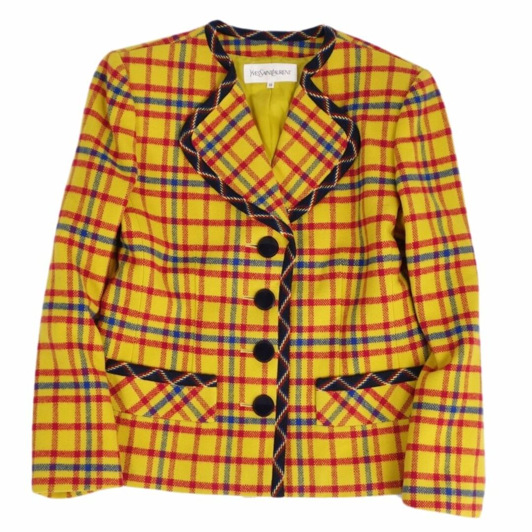 Saint Laurent - Vintage イヴサンローラン ジャケット チェック