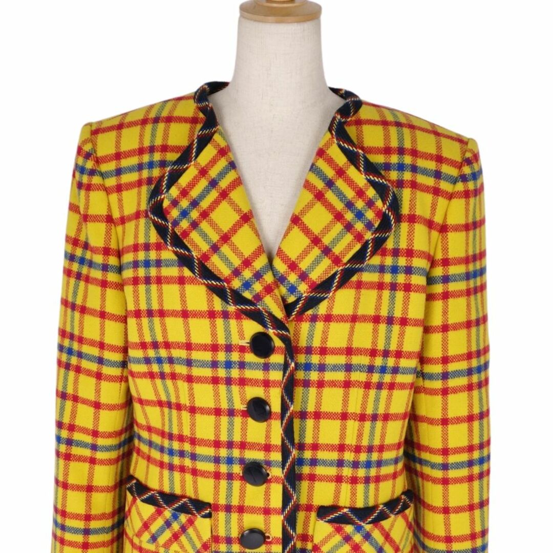 SAINT LAURENT - Vintage イヴサンローラン ジャケット チェック SAINT LAURENT - Vintage イヴサンローラン ジャケット チェック