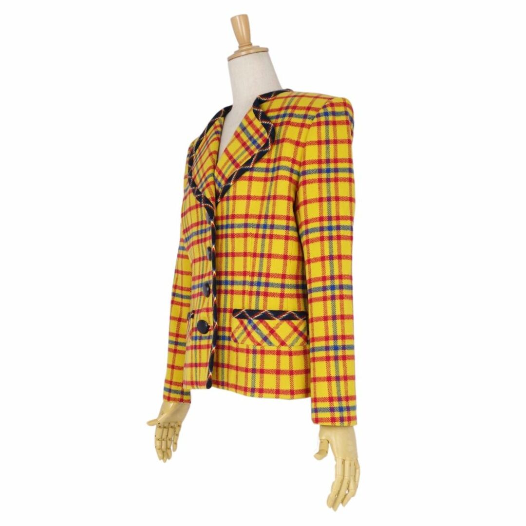 SAINT LAURENT - Vintage イヴサンローラン ジャケット チェック SAINT LAURENT - Vintage イヴサンローラン ジャケット チェック