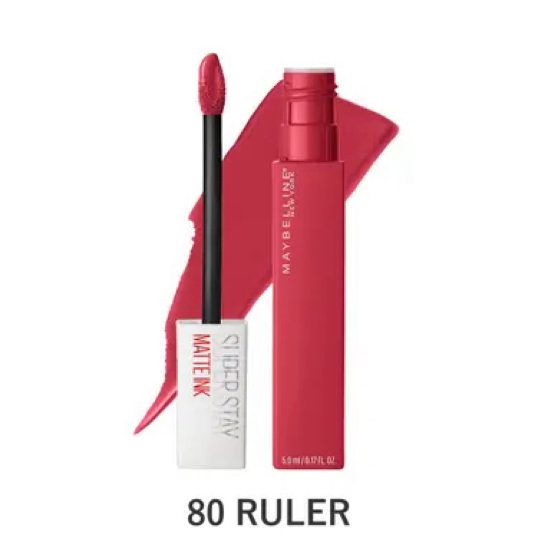 MAYBELLINE(メイベリン)のステイ マットインク リキッド マット 口紅 80 RULER コスメ/美容のベースメイク/化粧品(口紅)の商品写真