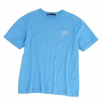 ルイヴィトン(LOUIS VUITTON)のルイヴィトン LOUIS VUITTON Tシャツ 23AW ニット セーター ショートスリーブ コットン トップス メンズ イタリア製 M ブルー(ニット/セーター)