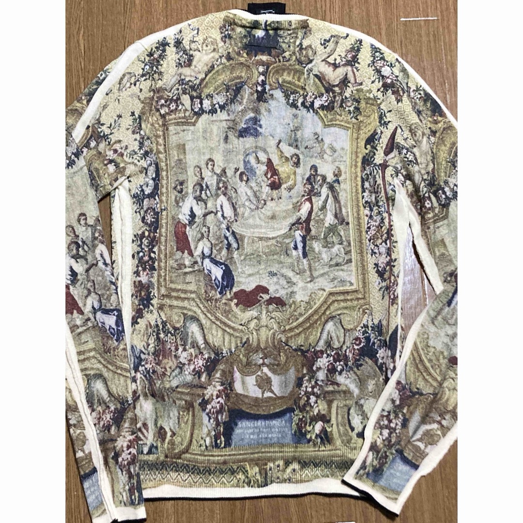 DOLCE&GABBANA(ドルチェアンドガッバーナ)のDOLCE&GABBANA 中世ヨーロッパ 絵画 総柄 デザイン カーディガン メンズのトップス(カーディガン)の商品写真