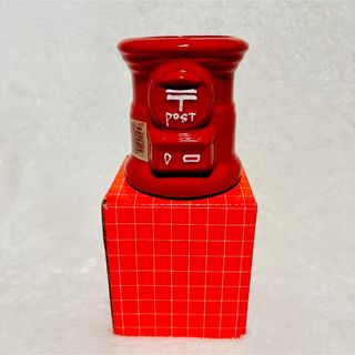 新品　郵便局　ポスト　ペン立て　鉛筆立て　郵便ポスト　陶器(ノベルティグッズ)