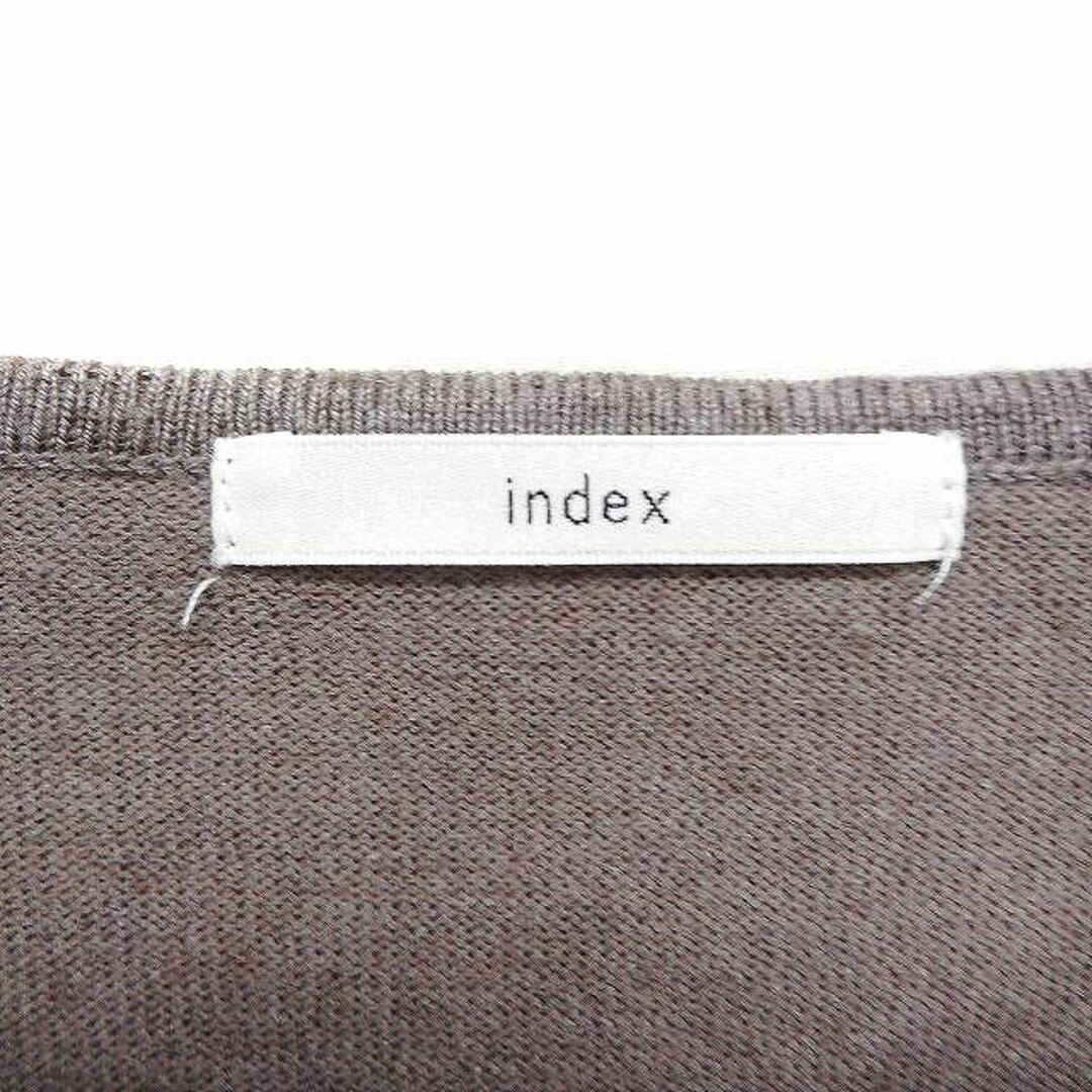 INDEX(インデックス)のインデックス INDEX パールビーズ装飾 ニット セーター 長袖 丸首 S レディースのトップス(ニット/セーター)の商品写真