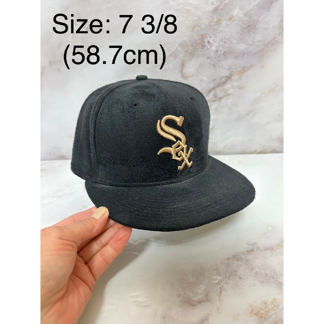 Newera 59fifty シカゴホワイトソックス スウェードレザー キャップ