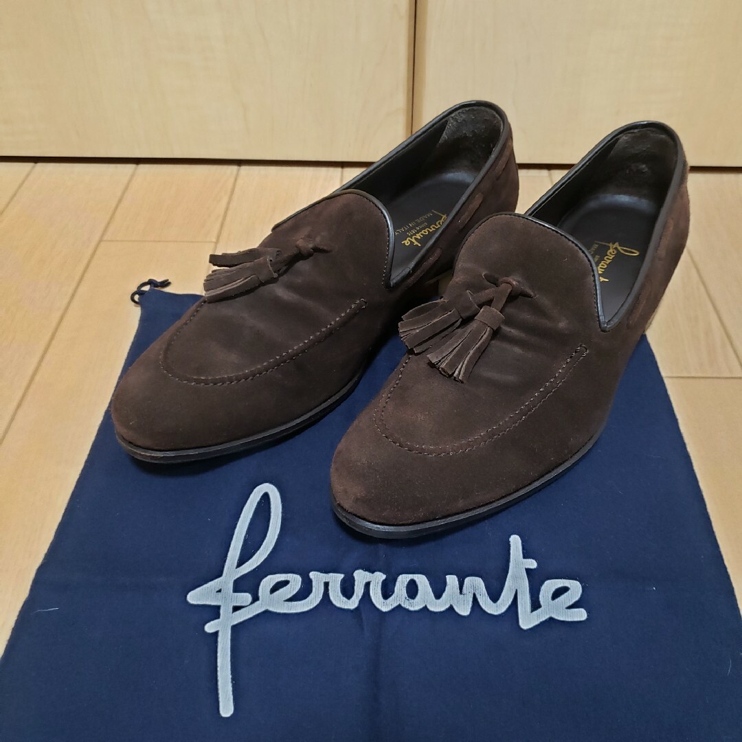 FERRANTE(フェランテ)の良品/ferrante/フェランテ/スエードタッセルローファーレザーソール メンズの靴/シューズ(ドレス/ビジネス)の商品写真