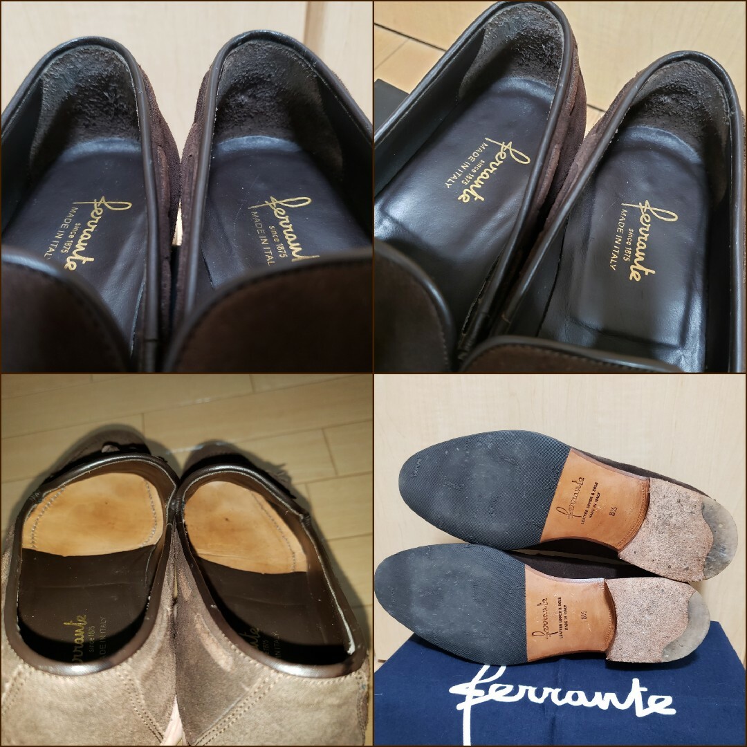 FERRANTE(フェランテ)の良品/ferrante/フェランテ/スエードタッセルローファーレザーソール メンズの靴/シューズ(ドレス/ビジネス)の商品写真