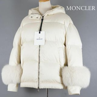 モンクレール(MONCLER)のモンクレール FRAIE 袖ファー 白 サイズ1 国内正規品(ダウンジャケット)