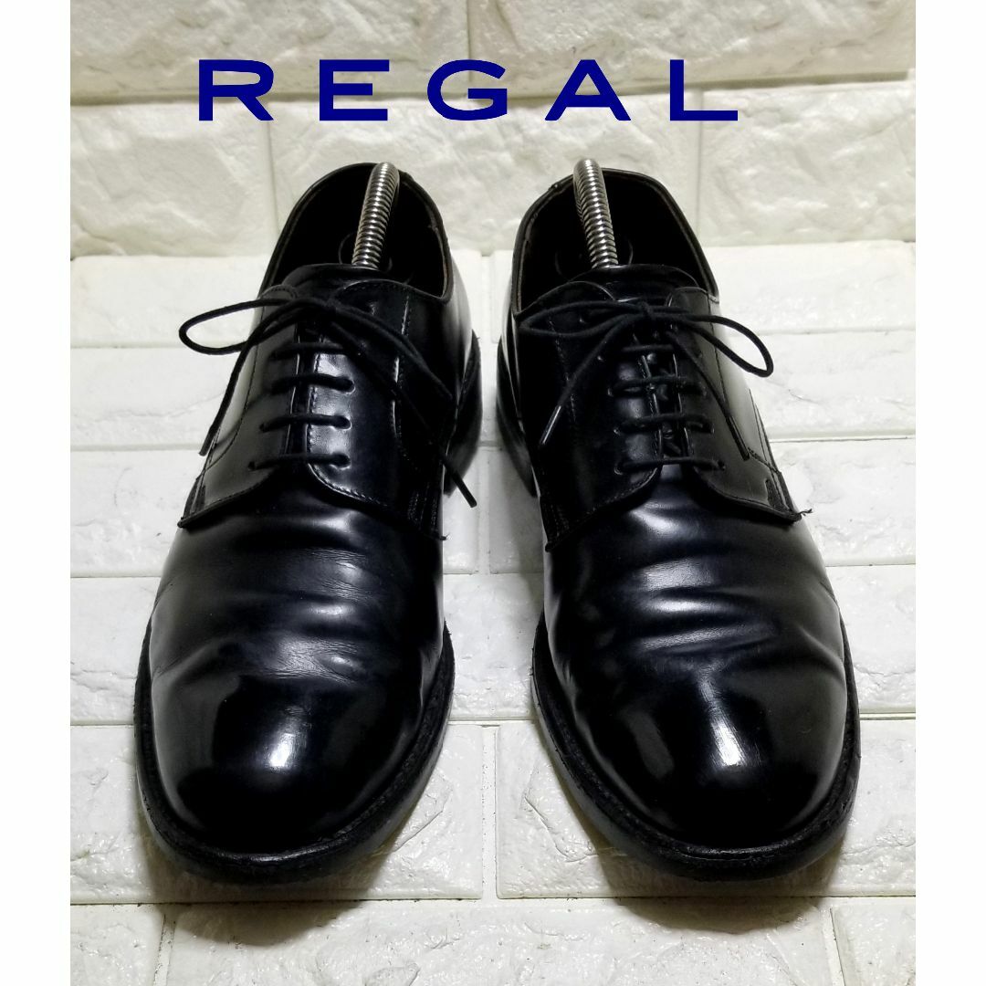 REGAL プレーントゥ　(26.0cm) ブラック靴/シューズ