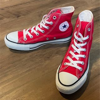 コンバース(CONVERSE)のコンバース　スニーカー キャンバス オールスター HI (定番) レッド　23㎝(スニーカー)