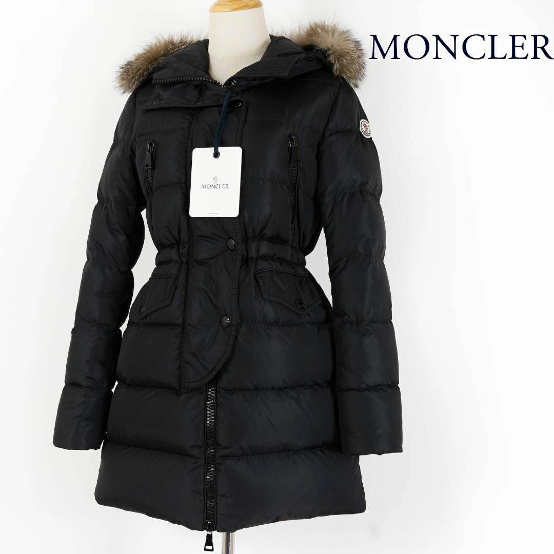 MONCLER - モンクレール FRAGONETTE ファー付 黒 サイズ00 国内正規品 ...