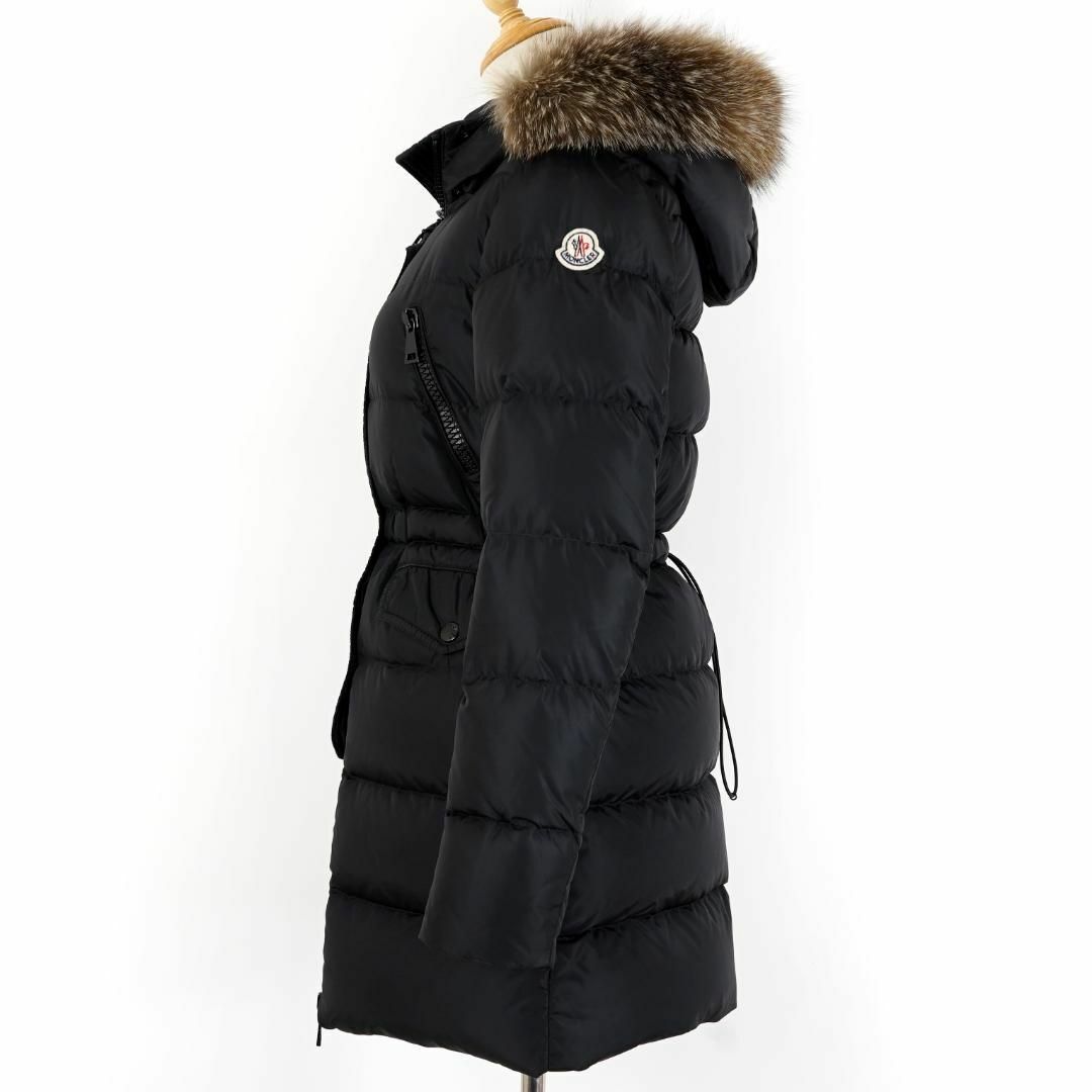 MONCLER - モンクレール FRAGONETTE ファー付 黒 サイズ00 国内正規品