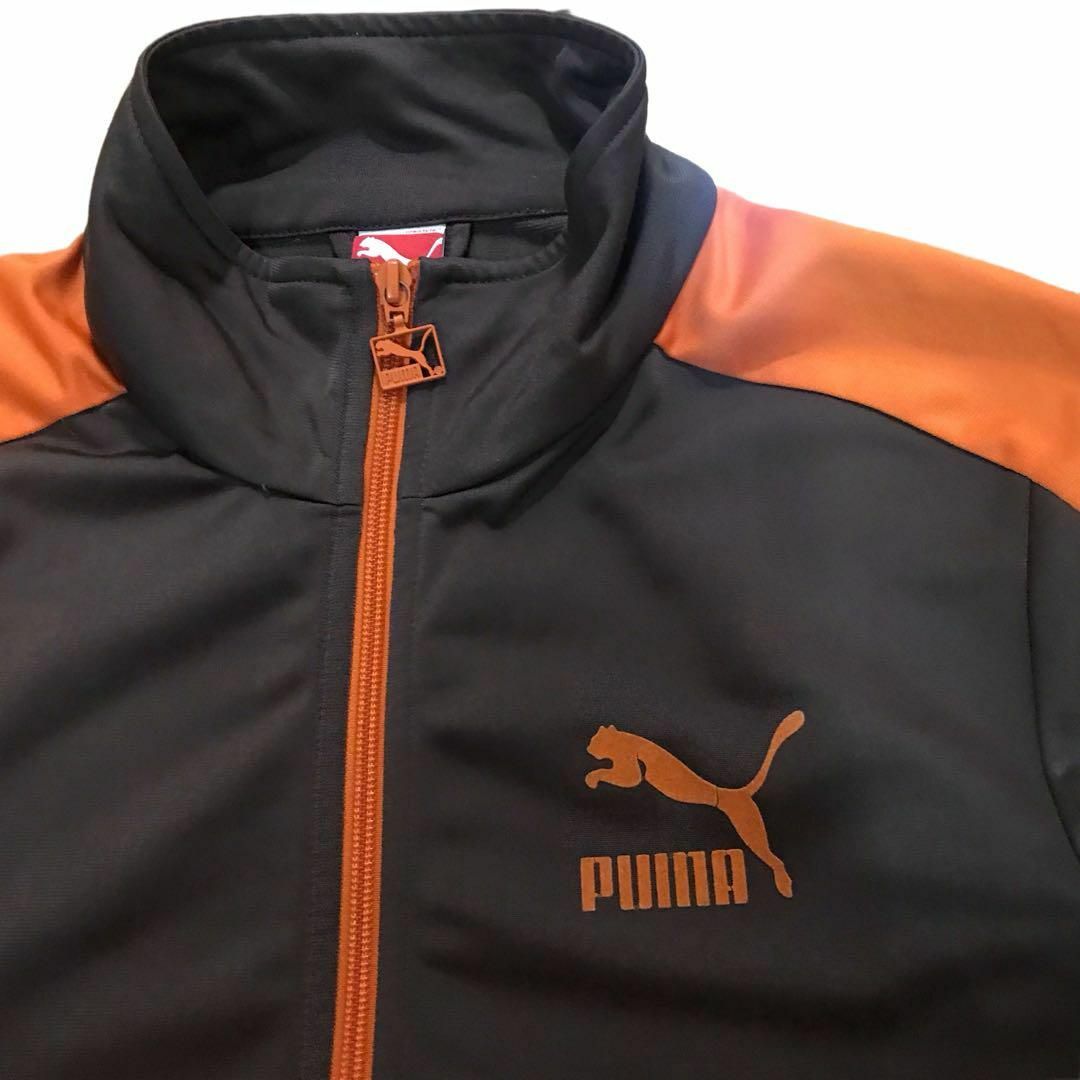 PUMA - 90s PUMA トラックジャケット ブラウン×オレンジの通販 by 古着