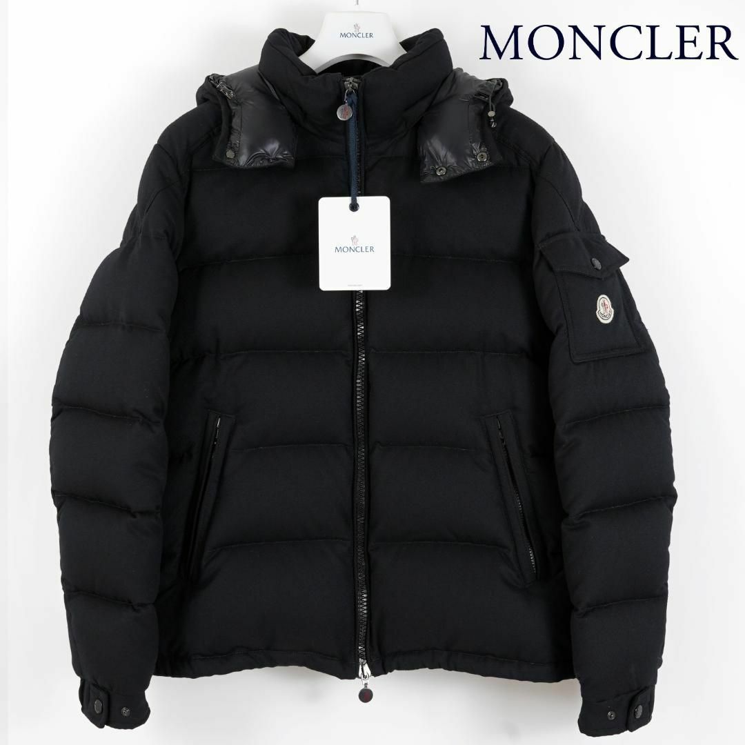 MONCLER - 希少4サイズ モンクレール モンジュネーブル ウール素材 黒 ...