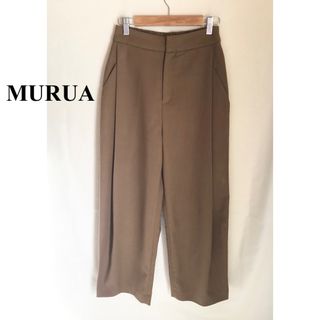 murua  グレンチェックジャケット　ハイウエストロープベルトワイドパンツ