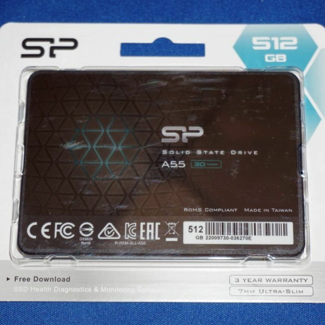 未使用新品 SiliconPower SSD Ace A55シリーズ 512GB