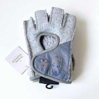 ヴィヴィアンウエストウッド(Vivienne Westwood)の新品 メンズ S~Mサイズ 手袋 指無し orb刺繍 裏ボア グローブ ドライブ(手袋)