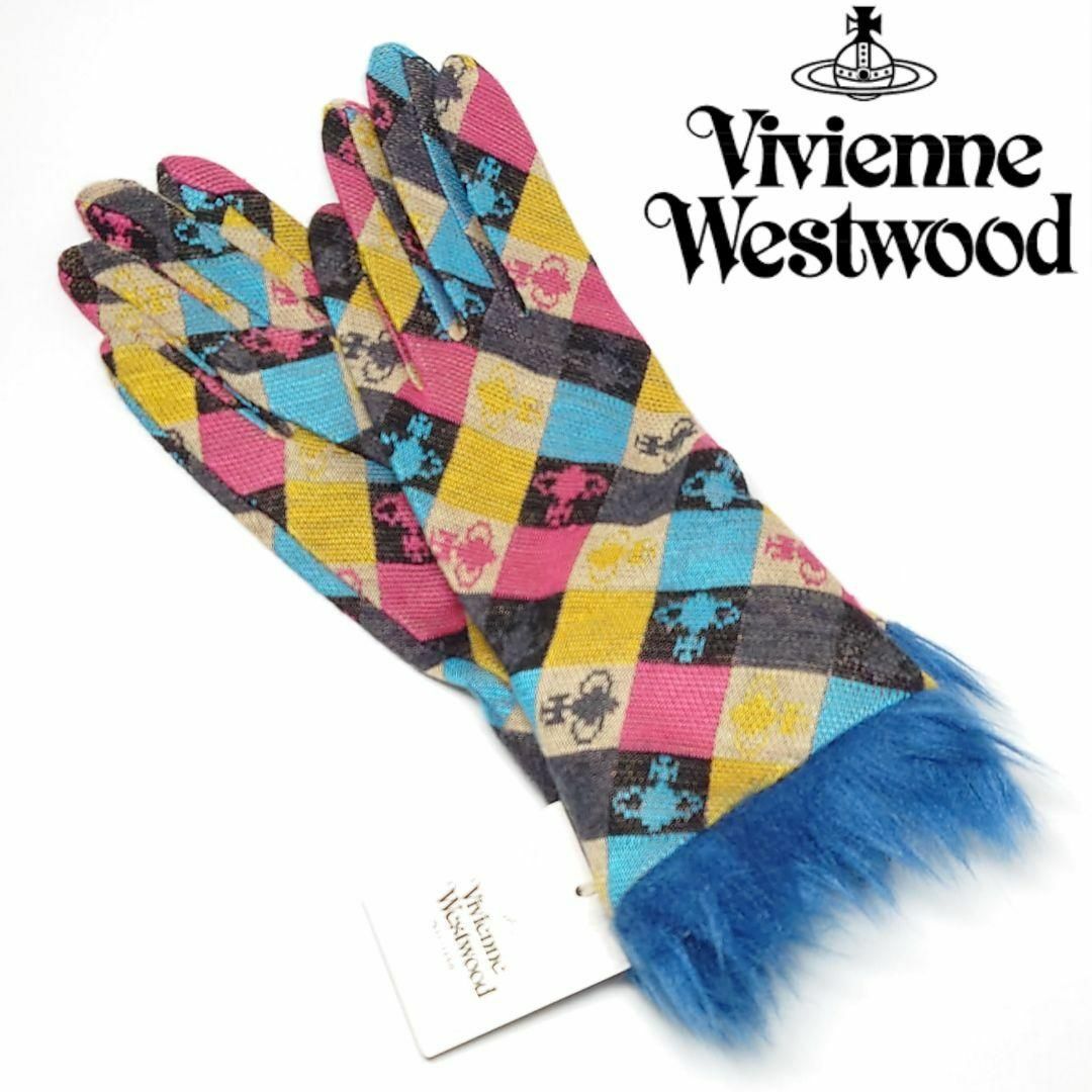 新品 ヴィヴィアンウエストウッド タッセル付きロンググローブ オーブ刺繍 手袋