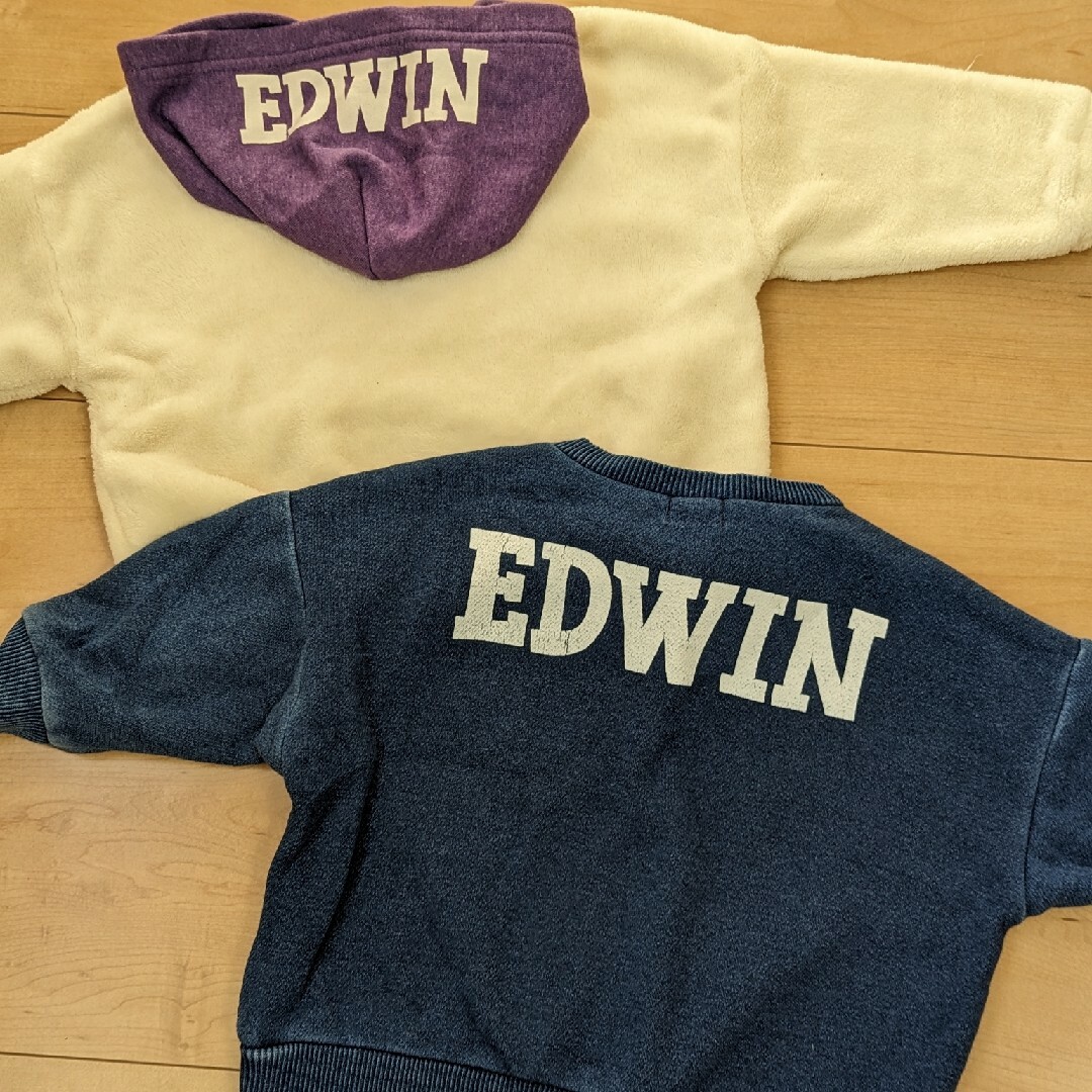 EDWIN(エドウィン)のEDWIN　エドウィン　バースデー　トレーナーセット キッズ/ベビー/マタニティのベビー服(~85cm)(トレーナー)の商品写真