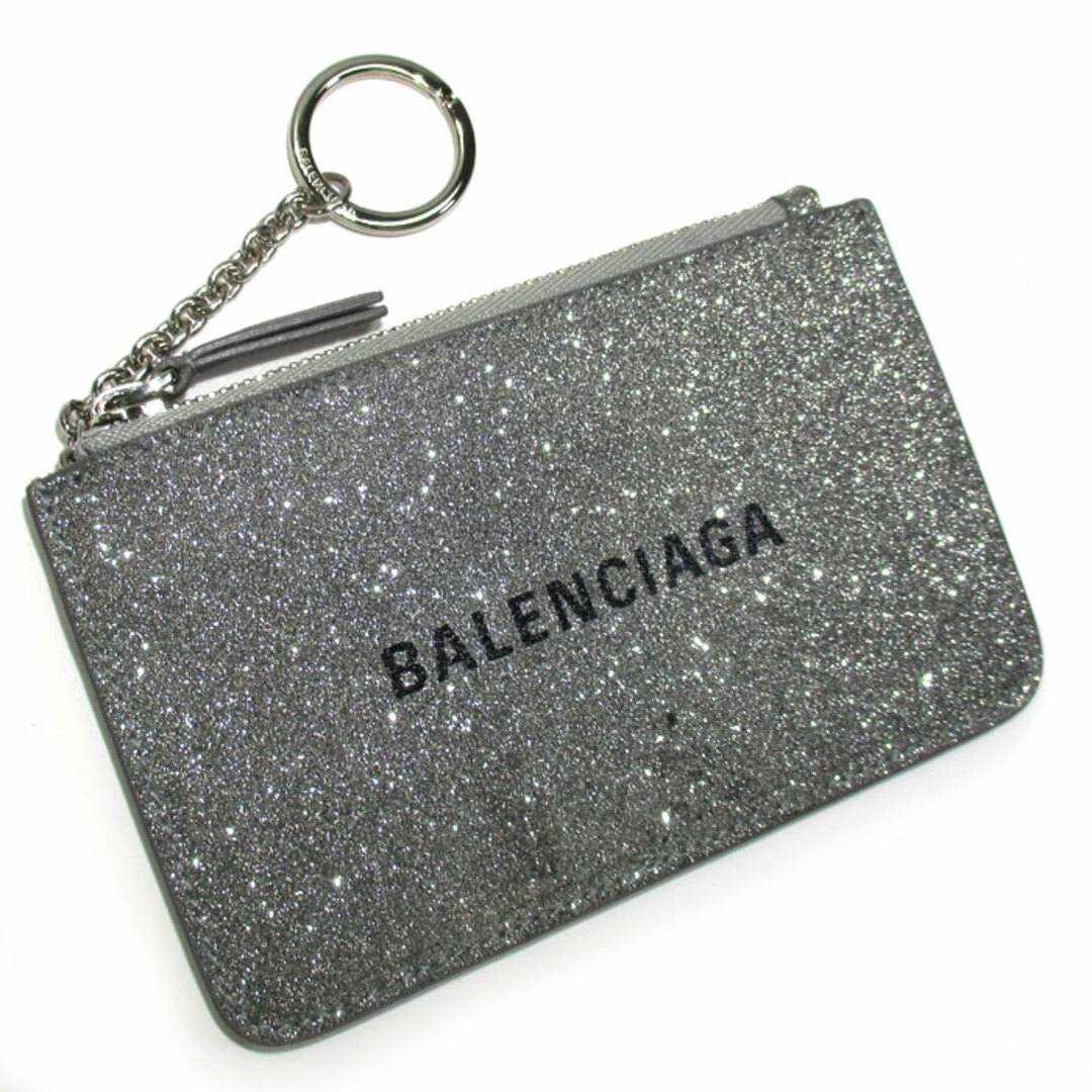 Balenciaga(バレンシアガ)のBALENCIAGA キーリング付き コインケース 小銭入れ レザー ラメ レディースのファッション小物(コインケース)の商品写真