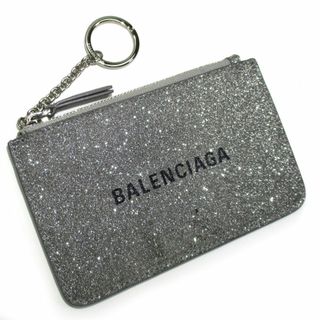 バレンシアガ(Balenciaga)のBALENCIAGA キーリング付き コインケース 小銭入れ レザー ラメ(コインケース)