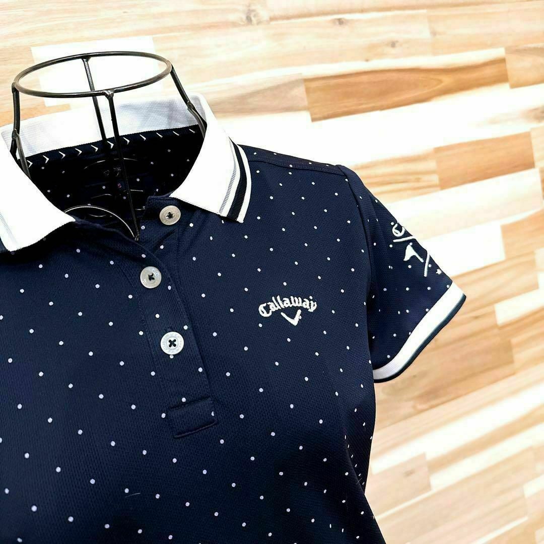 Callaway - 【キャロウェイ】ゴルフ ドット柄 総柄 ポロシャツ