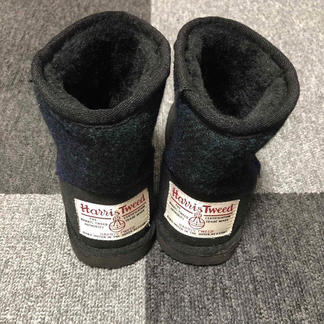 Harris Tweed(ハリスツイード)のHARRIS TWEED  ハリスツイード　子供　キッズ　ムートンブーツ　18㎝ キッズ/ベビー/マタニティのキッズ靴/シューズ(15cm~)(ブーツ)の商品写真