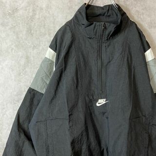 ナイキ ナイロン ハーフジップ メンズ ブラック 2XL  長袖 ジャケット