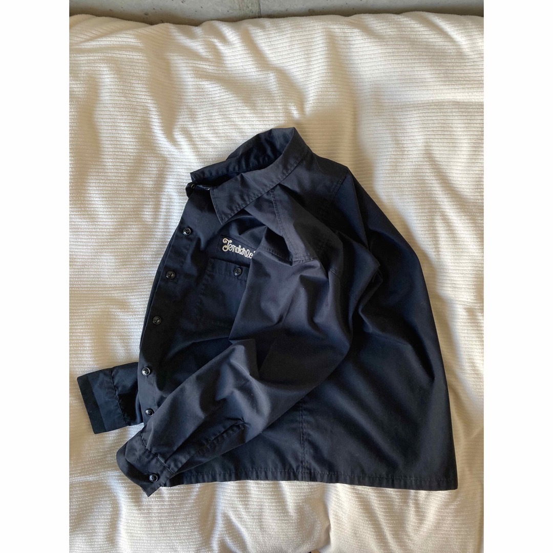 TENDERLOIN テンダーロイン T-WOOL ウール チェーン刺繍 オンブレチェックオープンカラー長袖シャツ レッド/ブラック