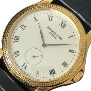 パテックフィリップ(PATEK PHILIPPE)の　パテック・フィリップ PATEK PHILIPPE カラトラバ 5115J ホワイト K18イエローゴールド メンズ 腕時計(その他)