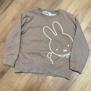 ミッフィー(miffy)の美品　100サイズ　ミッフィー　ボリス　トレーナー(Tシャツ/カットソー)