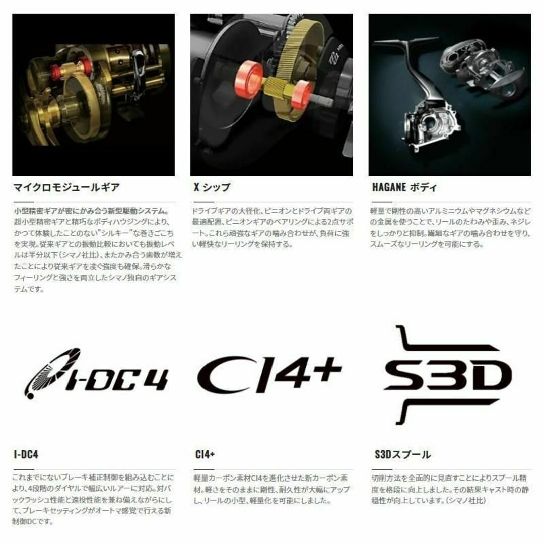 SHIMANO(シマノ)の新品 SHIMANOシマノ 22 ベイトリール クラド DC 201HG 左 スポーツ/アウトドアのフィッシング(リール)の商品写真