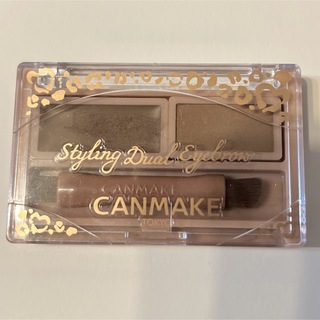 キャンメイク(CANMAKE)のCANMAKE キャンメイク スタイリングデュアルアイブロウ 02 ワックス(パウダーアイブロウ)