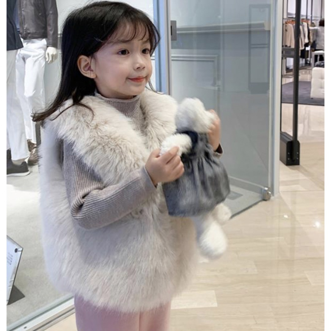 コート　ファーコート　アウター　韓国子供服 | フリマアプリ ラクマ