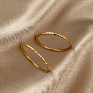 トゥモローランド(TOMORROWLAND)の【Design gold ring set】#821 18k SALE‼️(リング(指輪))