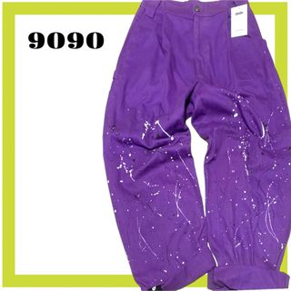 ステューシー(STUSSY)の9090 ナインティーナインティー　パンツ　ペイント　スケーター(ワークパンツ/カーゴパンツ)