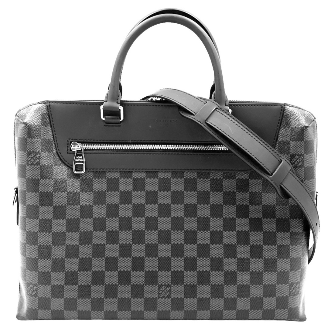 LOUIS VUITTON ルイヴィトン ビジネスバッグ ダミエグラフィット ポルトドキュマンジュール PDJ NM ブリーフケース 2WAY ハンドバッグ 鞄 かばん N48260    ブラック 黒 シルバー金具 メンズ 美品【品】