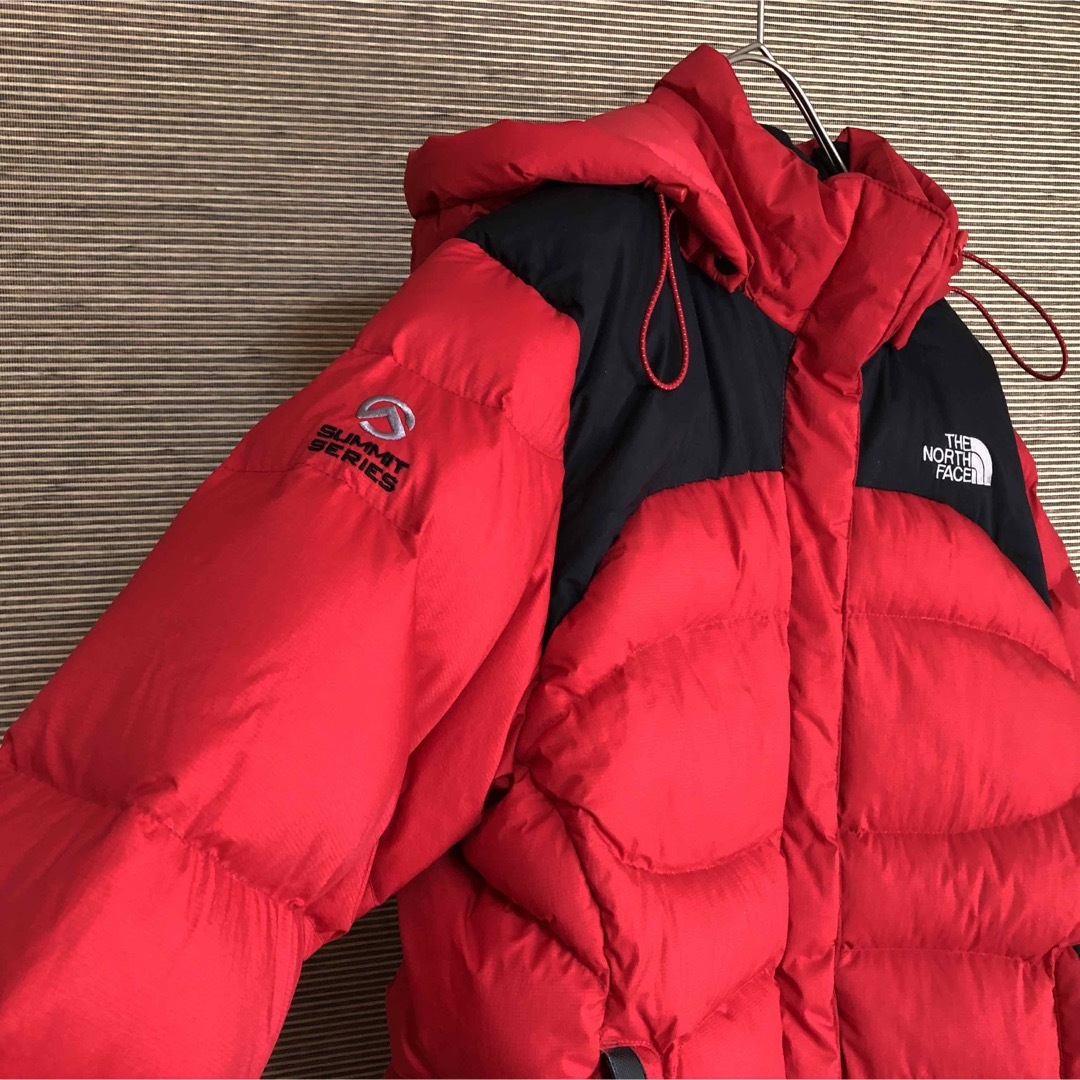 THE NORTH FACE - ノースフェイス】ダウンジャケット800赤黒 サミット