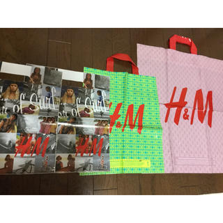 エイチアンドエム(H&M)のH&M エイチアンドエム ショッパー ショップ袋 大 小 海外 レア 紙袋(ショップ袋)