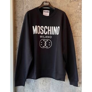 【新品】MOSCHINO  モスキーノ  スウェット 薄手 トレーナー ブラック